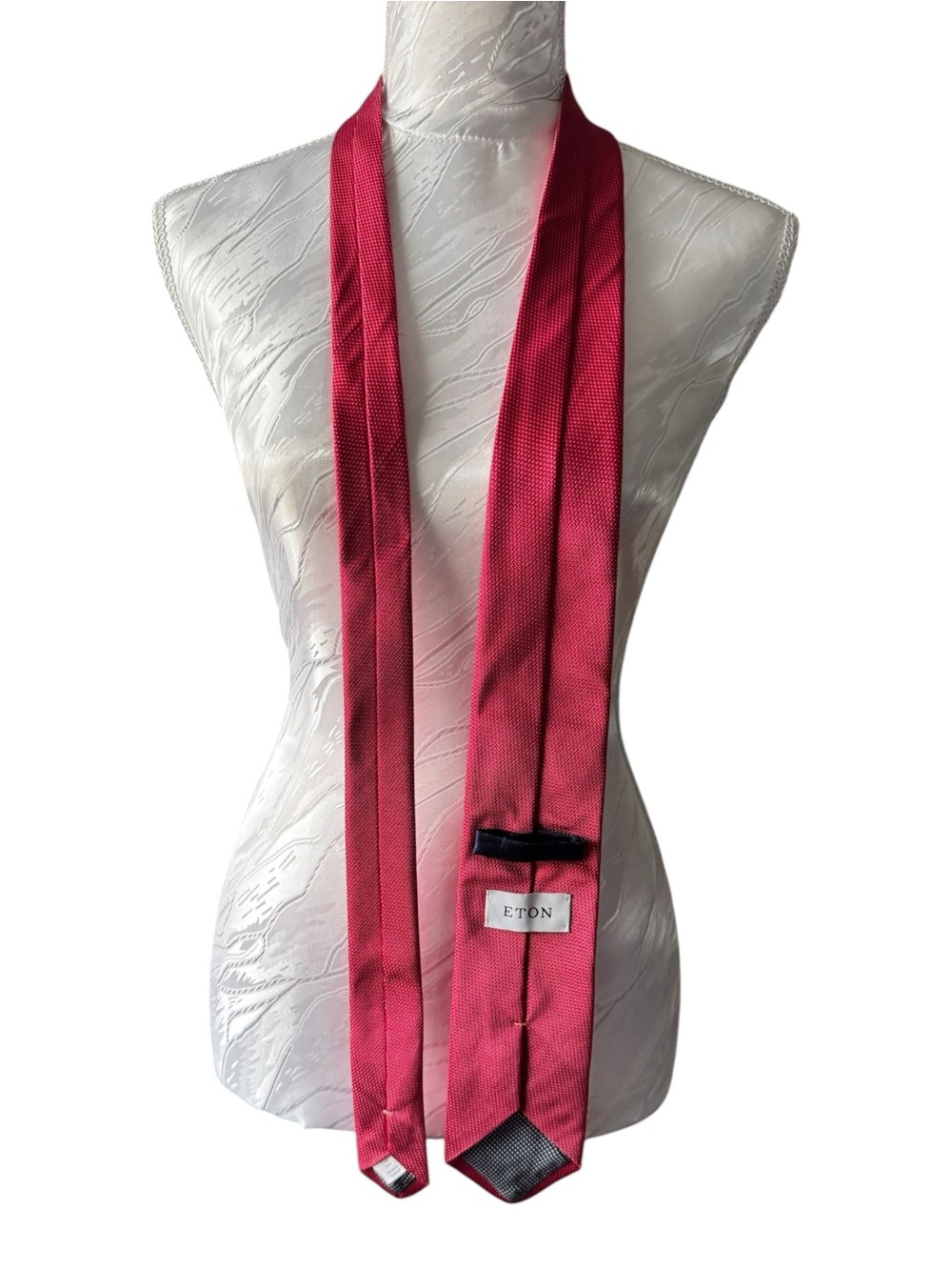 Eton Red Silk Long Tie